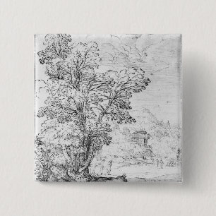 Bewaldete Landschaft Button