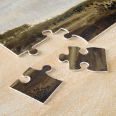 Bewaldete Landschaft (Öl auf Platte) Puzzle (Seite)