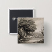 Bewaldete Landschaft Thomas Gainsboroughs | mit Button (Vorne & Hinten)