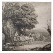 Bewaldete Landschaft Thomas Gainsboroughs | mit Fliese (Vorderseite)