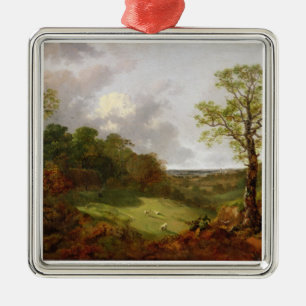 Bewaldete Landschaft Thomas Gainsboroughs   mit Ornament Aus Metall