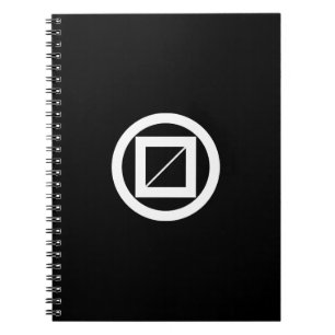 Bewaldete Maße in einem Kreis Notizblock