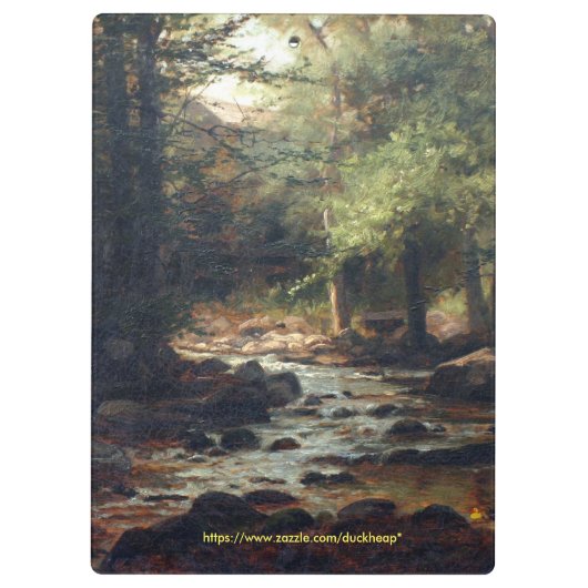 Bewaldeter Strom Klemmbrett (Rückseite)