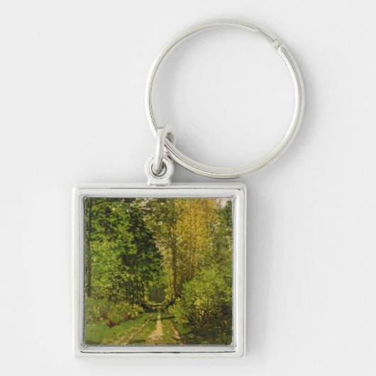 Bewaldeter Weg Claude Monets | Schlüsselanhänger (Vorne)