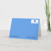 Bewältigung der Herausforderungen Motivierend Stra Dankeskarte (Rückseite)