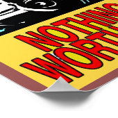 BEWARE, EIGENTÜMER-SIGN, Text hinzufügen Poster (Ecke)