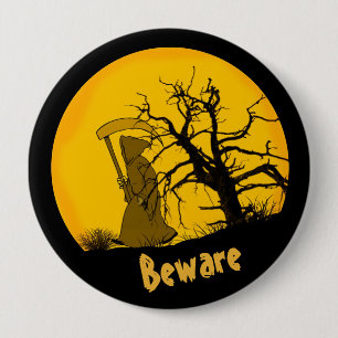 Beware Grim Sensenmann Button