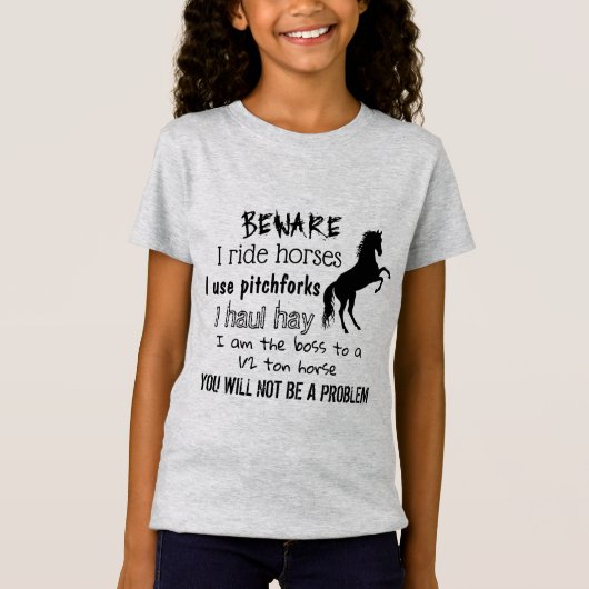 BEWARE - I RIDE HORS - T-Shirt (Vorderseite)