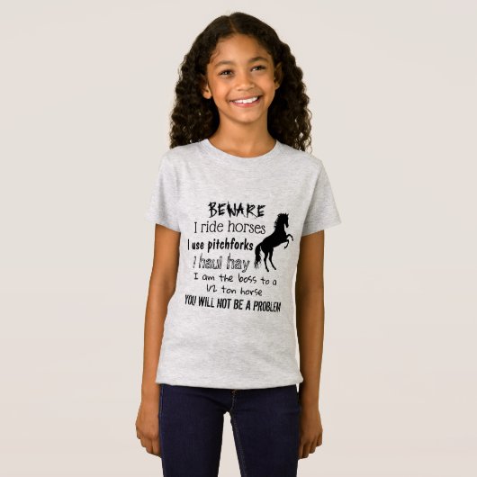 BEWARE - I RIDE HORS - T-Shirt (Vorne ganz)