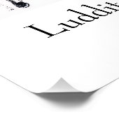 Beware of AI - Luddites Warned Us Poster (Ecke)