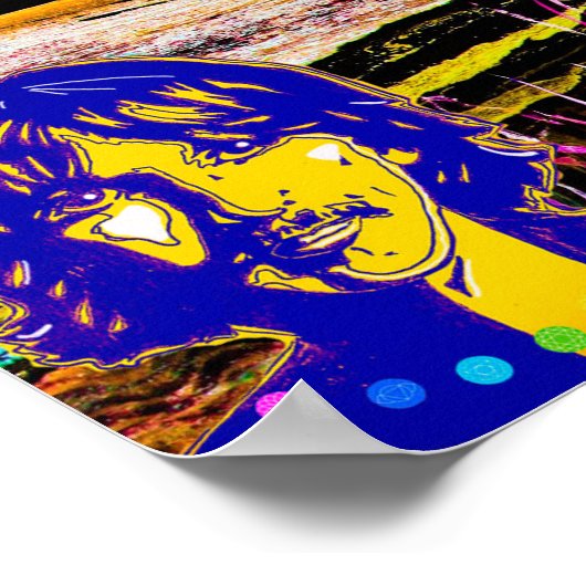 'Beware Of Darkness' George Harrison Art Print Poster (Ecke)