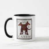 Beware of Dog "Cave Canem" Greco-Roman Image Tasse (Links)