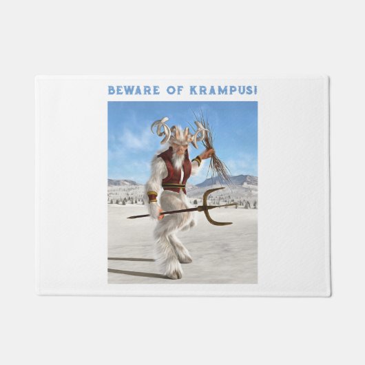 Beware of Krampus! Fußmatte (Vorderseite)