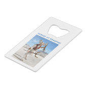 Beware of Krampus! Geldbeutel Flaschenöffner (Rückseite Schrägansicht)