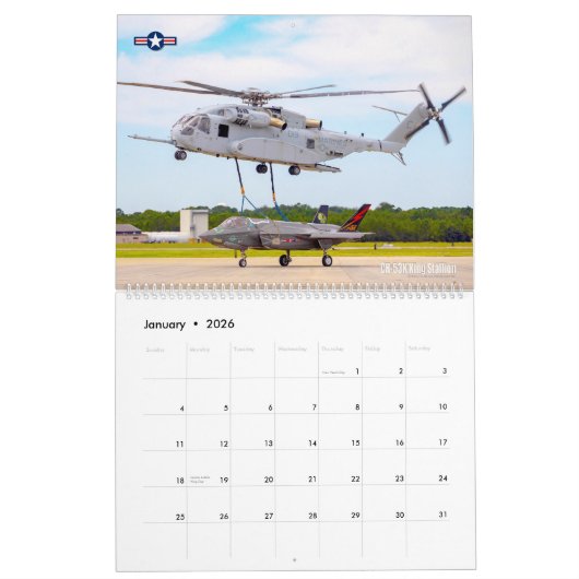 BEWARE of ROTORS! US Military Helicopters and VTOL Kalender (Jan 2026)