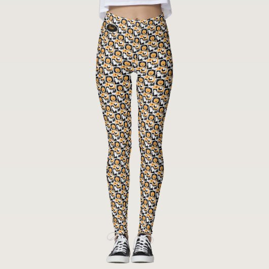 Beware of the cat! leggings (Vorderseite)