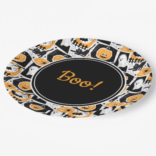 Beware of the cat! pappteller (Schrägansicht)