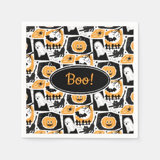 Beware of the cat! serviette (Vorderseite)