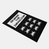 Beware of the invasion, geek design fußmatte (Schrägansicht)