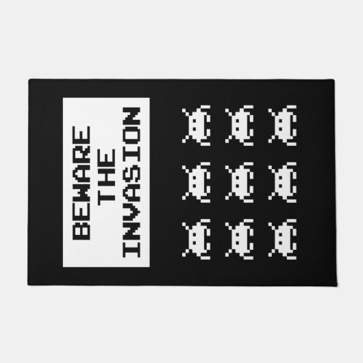 Beware of the invasion, geek design fußmatte (Vorderseite)