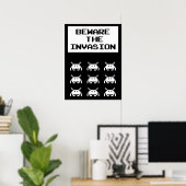 Beware of the invasion, geek design poster (Heimbüro)