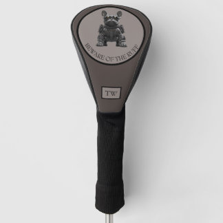 Beware of the Ruff Custom Initials Dog Golf Head Headcover