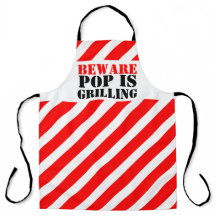 BEWARE Pop grillt Grafikstreifen mit roter Vorsich