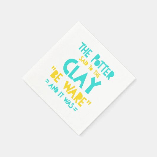 BeWare Potter-Keramiken Clay Artist-Geschenk Serviette (Ecke)