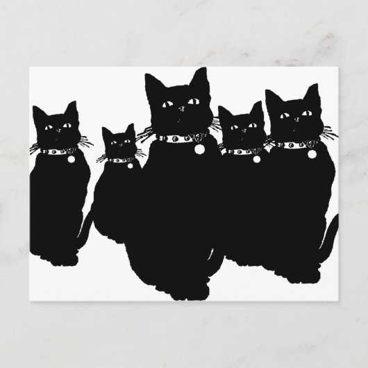 Beware the Black Cat Postkarte (Vorderseite)