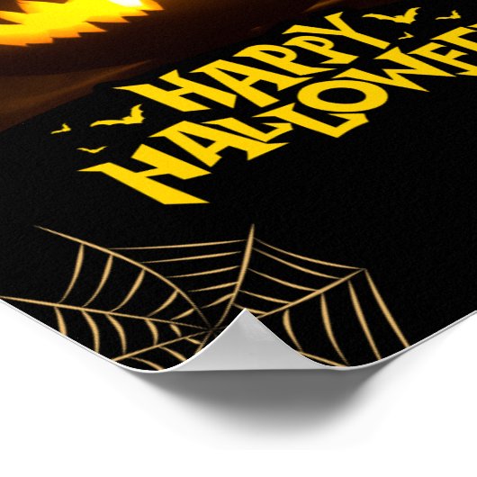 Beware the Devil's Whisper: Halloween Haunts Poster (Ecke)