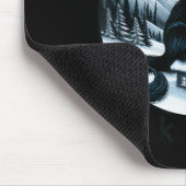 Beware The Jolakotturinn Yule Cat Icelandic Christ Mousepad (Ecke)