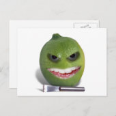 Beware the Lime with a Zester Postkarte (Vorne/Hinten)