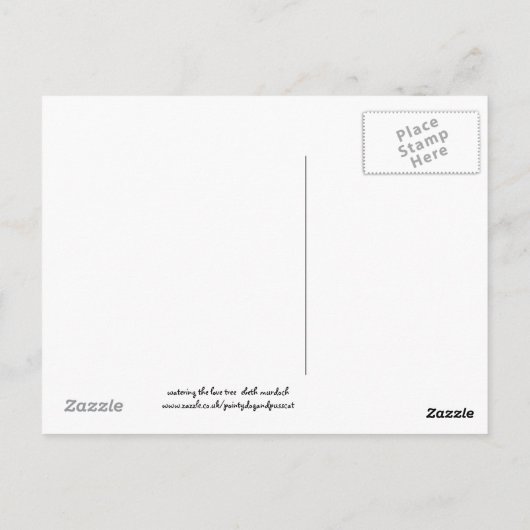 Bewässerung der Liebe Postkarte (Rückseite)