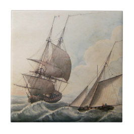 Bewässerung in einem Brunnen aus dem 17. Jahrhunde Fliese