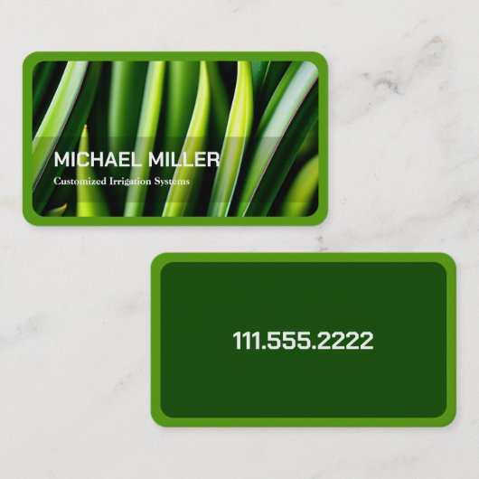 Bewässerung Visitenkarte (Vorne/Hinten)