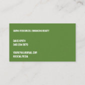 Bewässerung Wasserwirtschaft Visitenkarte (Rückseite)