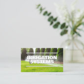 Bewässerungsdienste kundenspezifische QR Visitenkarte (Stehend Vorderseite)