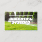 Bewässerungsdienste kundenspezifische QR Visitenkarte (Vorderseite)