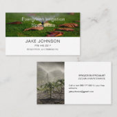 Bewässerungsdienste Visitenkarte (Vorne/Hinten)