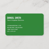 Bewässerungslösungen Visitenkarte (Rückseite)