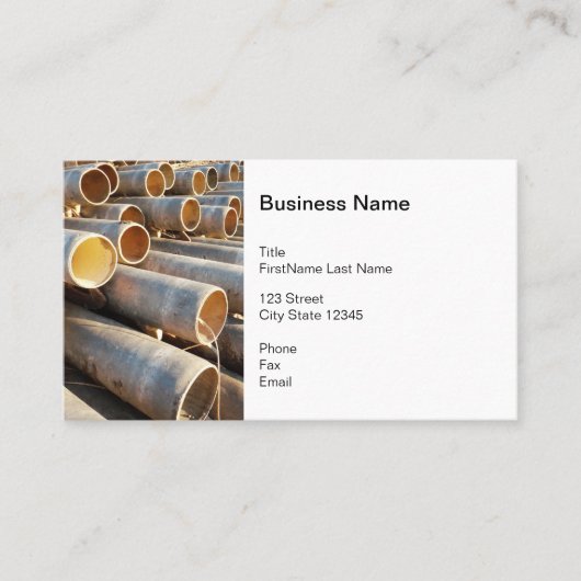 Bewässerungsrohr-Visitenkarte Visitenkarte (Vorderseite)