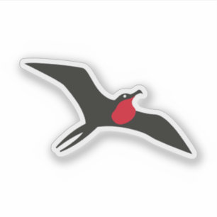 Bewässerungsvogel aus der neuen Barbuda-Flagge, An Aufkleber