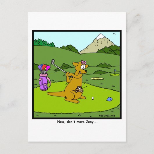 Bewege Joey nicht Postkarte (Vorderseite)