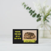 Bewegen des lustigen Hauses Visitenkarte (Stehend Vorderseite)