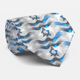 Bewegen Sie Ihre israelische Flagge wellenartig Krawatte