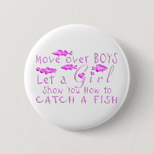 BEWEGEN SIE SICH ÜBER DER JUNGEN-MÄDCHEN-FISCHER BUTTON