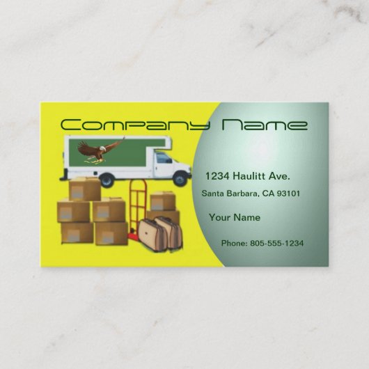 Bewegen und Schleppen Visitenkarte (Vorderseite)