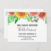 Bewegende Ankündigung Blütenrot Rosa Wasserfarbe (Vorne/Hinten)