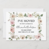 Bewegende Ankündigung Dusty Pink Floral (Vorderseite)