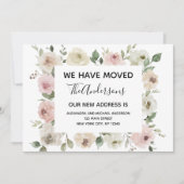 Bewegende Ankündigung Dusty Pink Floral (Vorderseite)